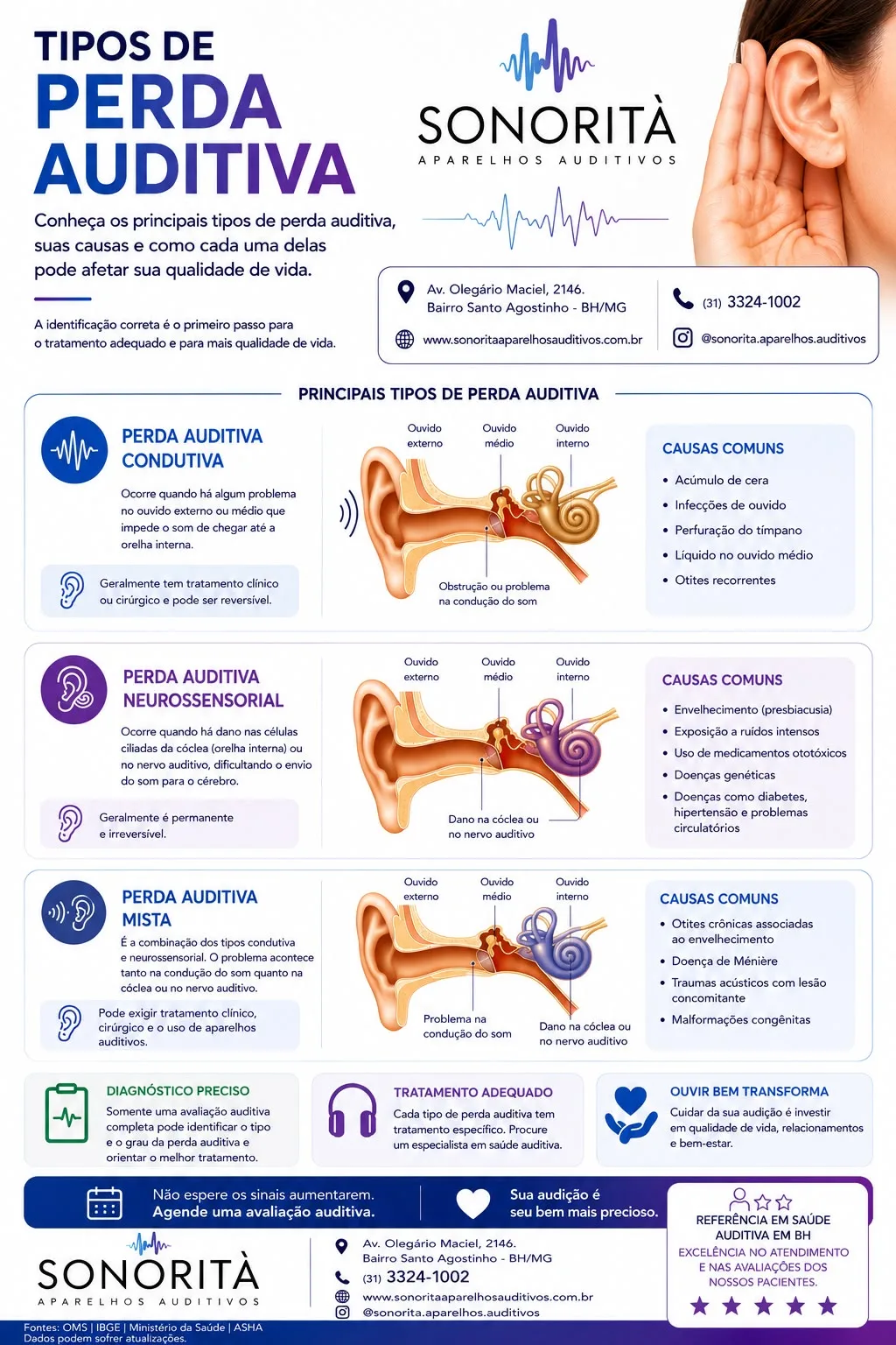 Tipos de Perda Auditiva